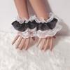 Short Lace Sleeves Gloves Three Layer Lace Maid Cosplay Accessories Soft Wrist Decorations For Wedding Party