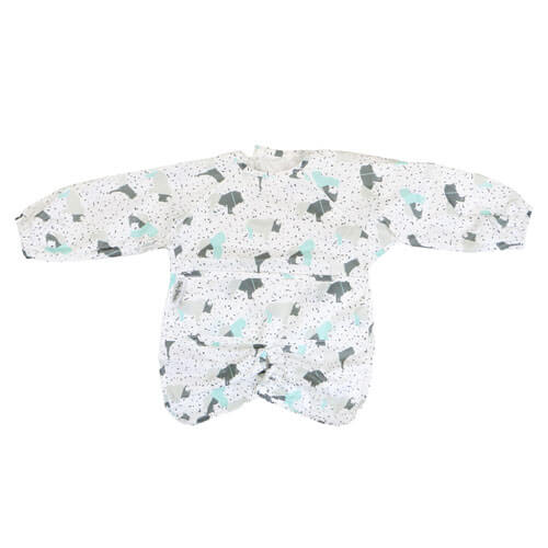 Silly Billyz Silly Billyz Nylon-Lätzchen für Hochstuhl-Hugger, langärmlig (Tier)