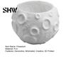 Kleiner Grüner Blumentopf 3D-gedruckter Mond-Blumentopf für Sukkulenten, Kreativer Mondoberflächen-Pflanztopf aus PLA-Material Schreibtischdekoration, Minimalistisches Home-Office