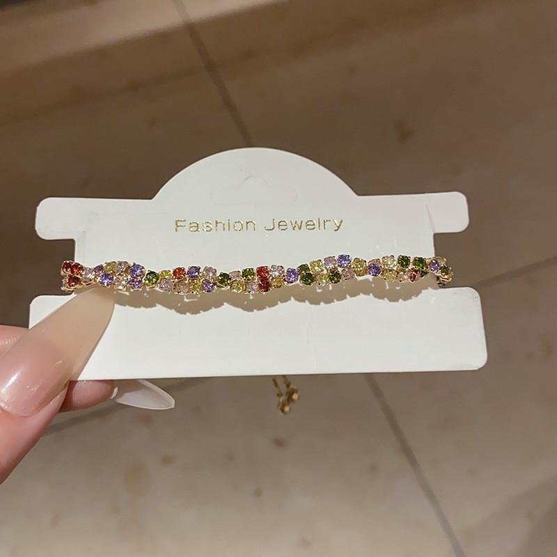 Tierformige Kupfer-Handkette mit Zirkondekoration für Damen