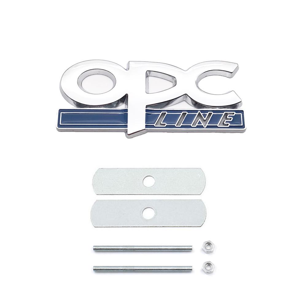OPC Line Emblem Front Grille Badge Tail Stickers  For Opel Astra G H J K F Corsa D Zafira B ignia Mokka Regal Accessories