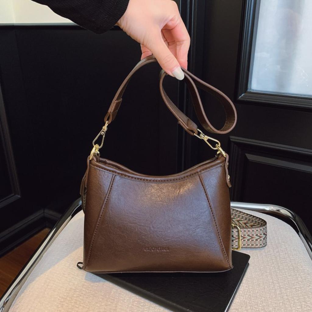  Crossbody Handbag Women PU Simple Versatile Daily Commute