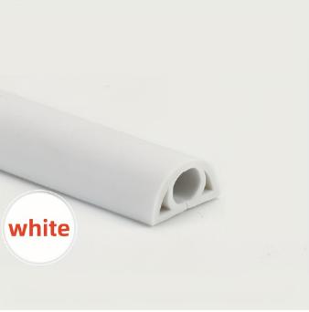 1Roll 1/3meters Floor Cord Cover Self-Adhesive Cord Protector Extension Wiring Duct Protector Electric Wire Slot Cable Manage