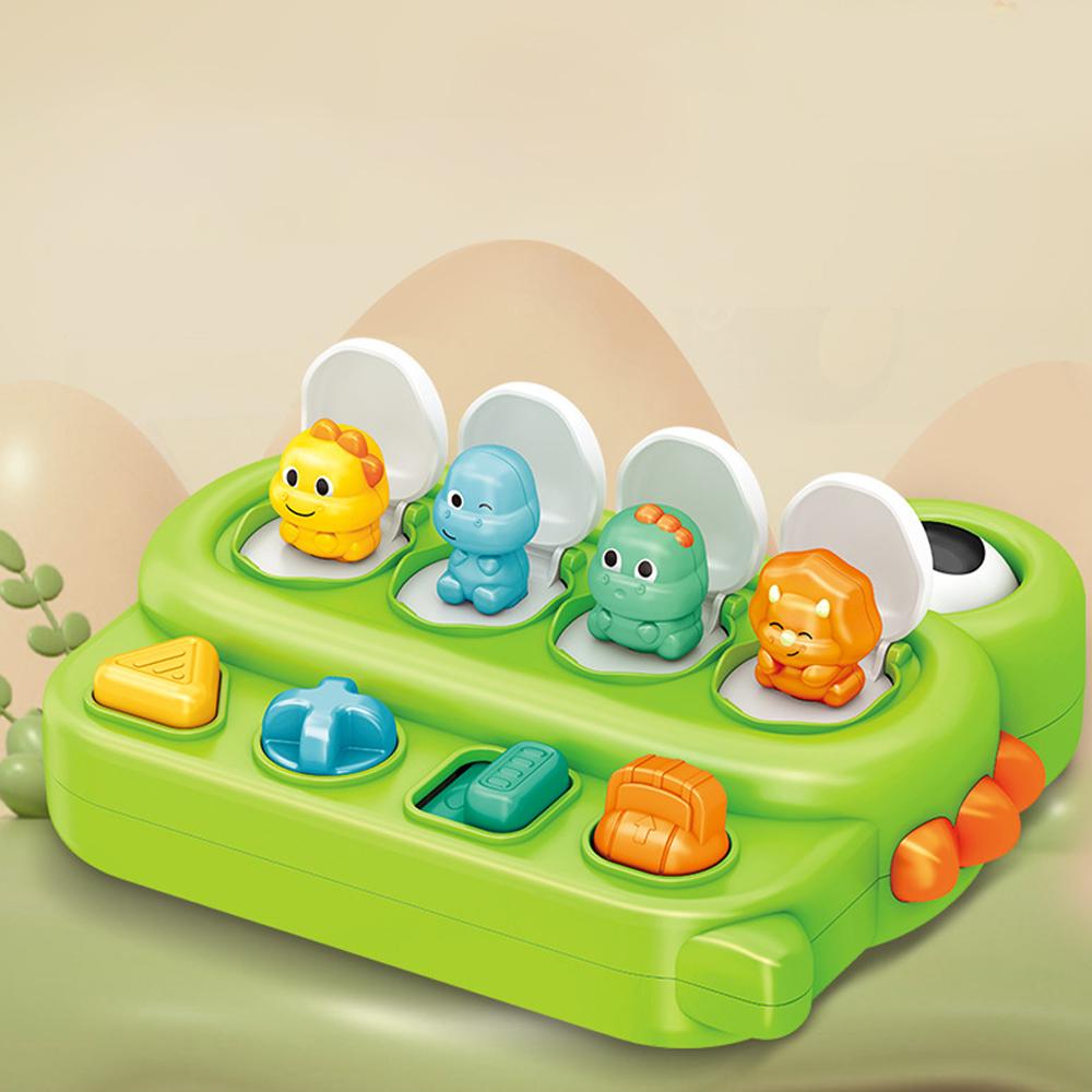 

Детские интерактивные игрушки-выскакивающие животные, пазл с динозаврами, коробка с переключателями, Монтессори, координация рук и глаз, обучающие игры, детские игрушки