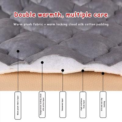 Universal Anti Slip Warm Winter SUV Car Seat Cover Front Rear Seat Cushion Linen Seat Cushion Breathable Protective Cushion Aut