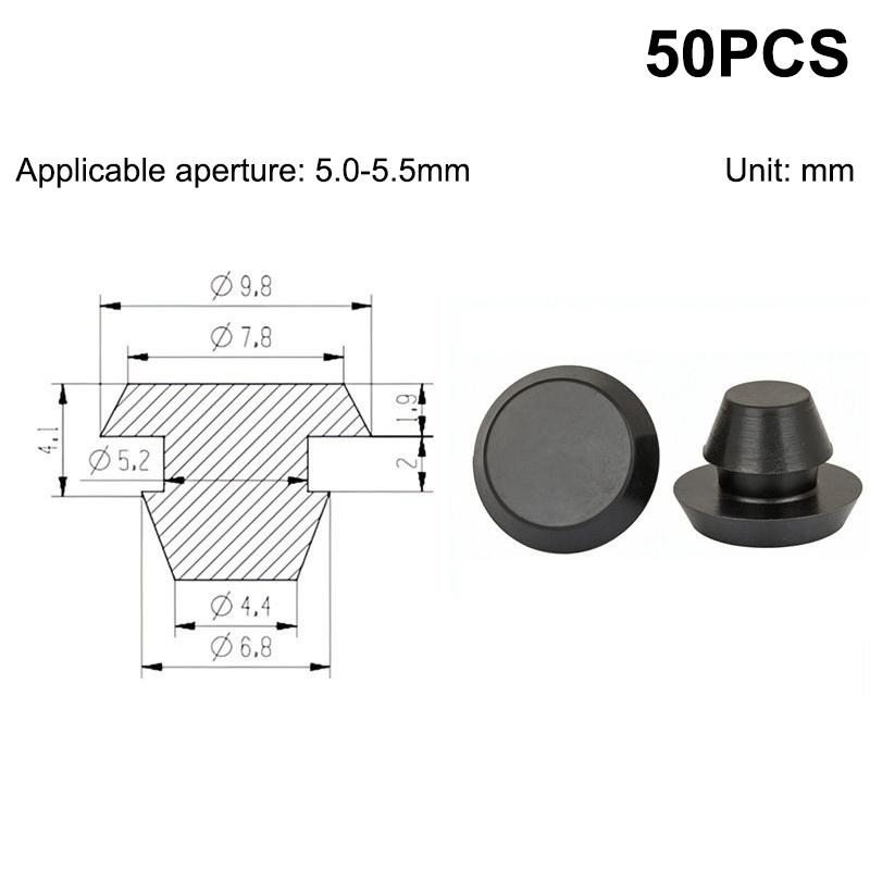 50Pcs Silicone Stopper Rubber Stopper For Caravan Camper Heatproof Spacers, Non-Slip Lid Lifters To Prevent Scratches & Spills