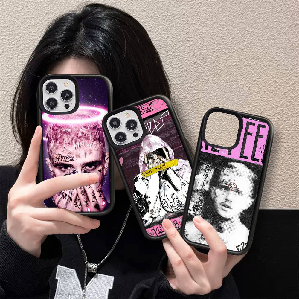 Emo Rapper Lil Peep Phone Case For IPhone 17 16 Pro Max 11 12 13 14 15 Hard PC+TPU Bracket Back Cover