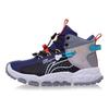 Li Ning Kids Comfortable Versatile Non-Slip Shock Absorbing Wear-Resistant Warm Casual Shoes Kids Casual Shoes Black Blue YKER002-17