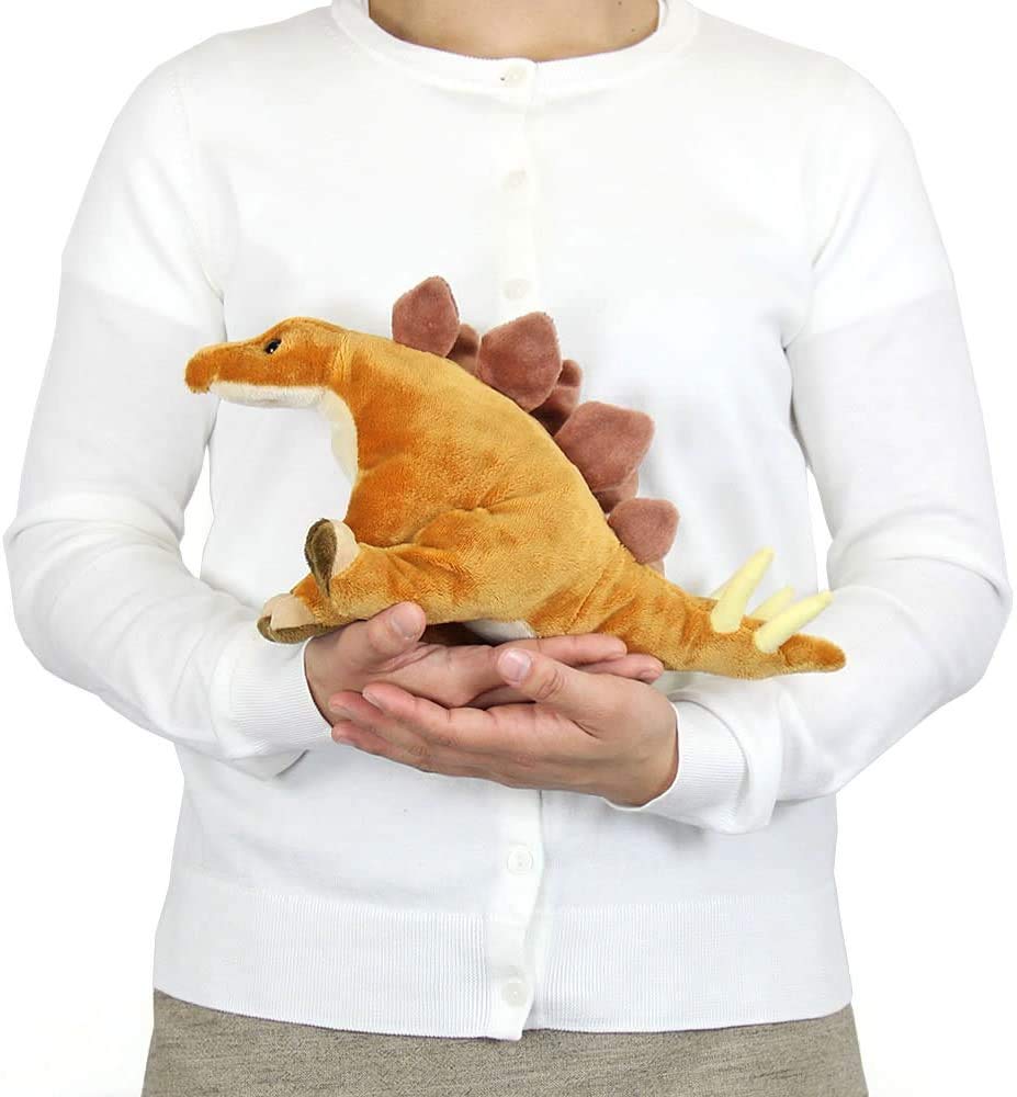 Carolata Stegosaurus Plush Toy (Sitting SeriesSoft Touch) Realistic Dinosaur Toy Doll Gift Present Birthday (Twice Tested)  Christmas Present