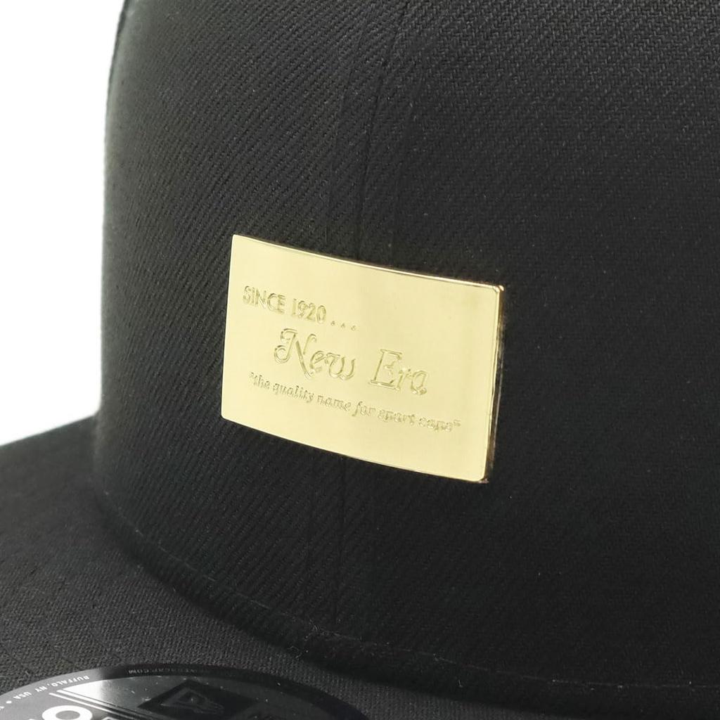 [New Era] New Era Cap 9FIFTY 14550962 N840NF307 BlackGold Black Metal Plate ONSPOTZ Exclusive Men's Women's Hat Snapback 950 Stylish Street Brand