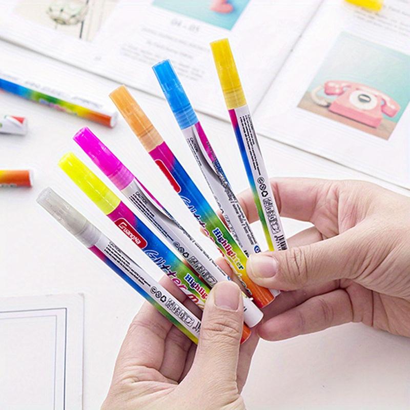 Markierstift in 12 Farben zum Hervorheben, neues Squiggles-Shimmer-Marker-Set, für Kunst, Zeichnen, Kritzeln, Kartenherstellung, Weihnachtsgrußkarten, Basteln