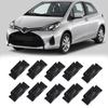 10Pcs Car Roof Drip Molding Retainer Clip Replacement Set 75561-52040, 7556152040 for Toyota Camry Corolla Lexus Scion