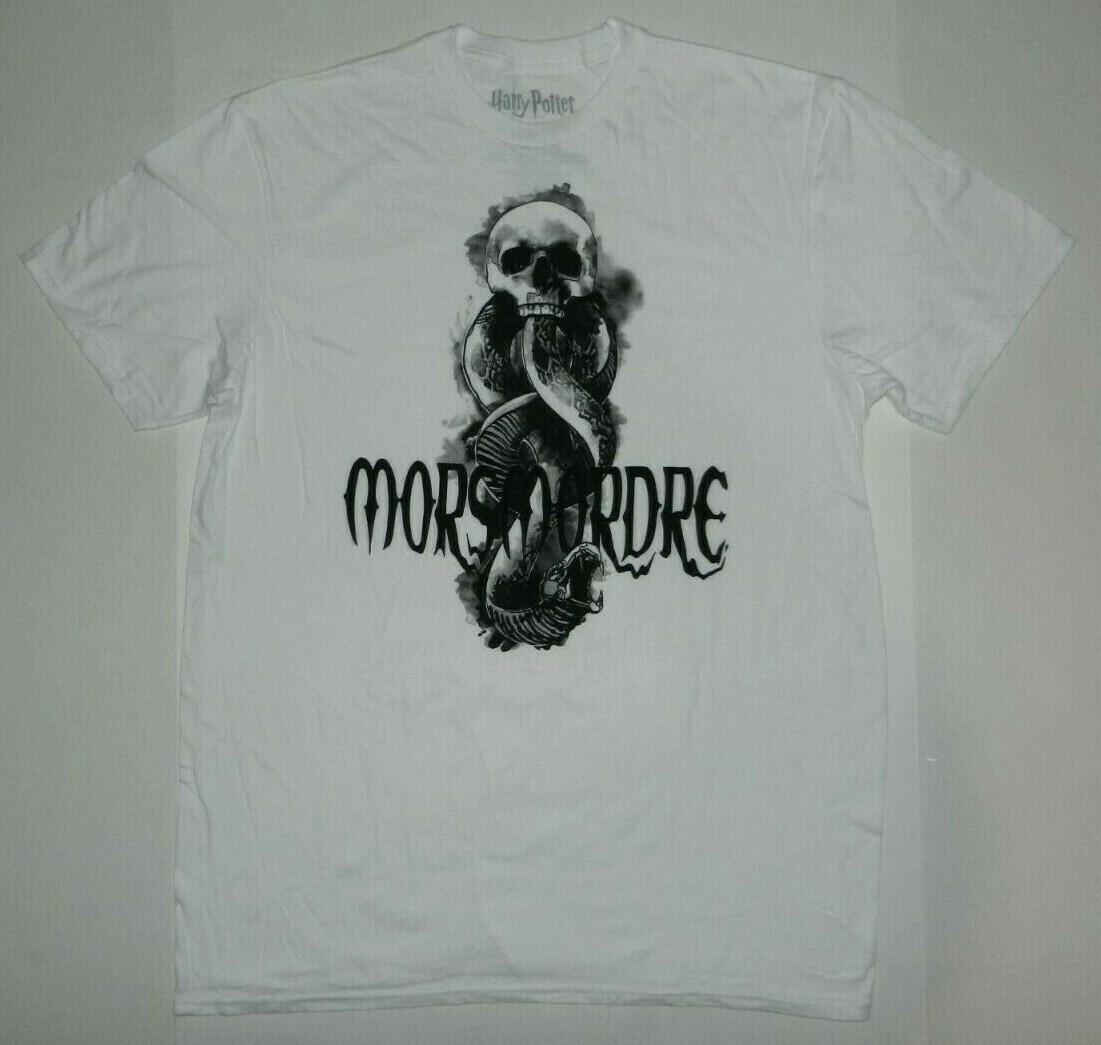 26 Harry Potter Graphic White Tee Tom Riddle Morsmordre Shirt New Unisex T-Shirt M