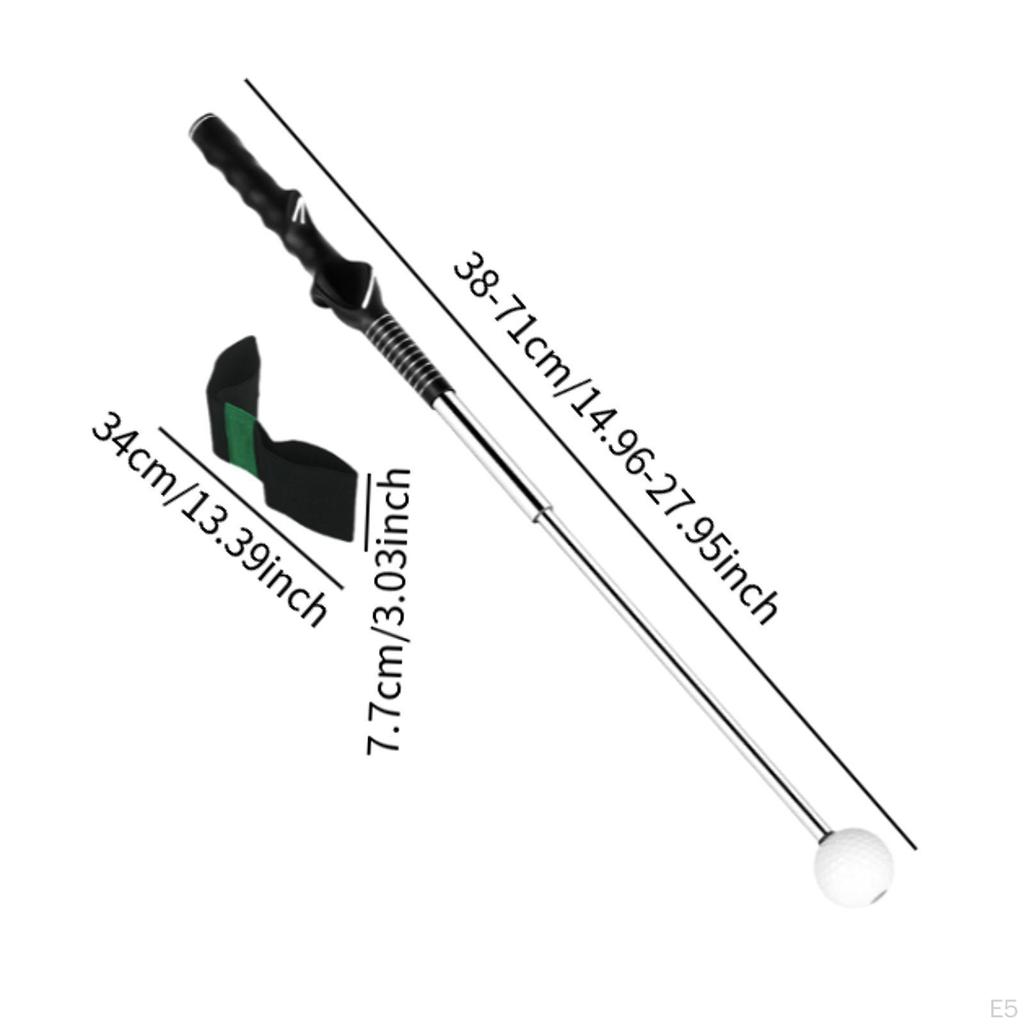 Adjustable Golf Swing Trainer Aid for Indoor And Outdoor Use with Arm Band