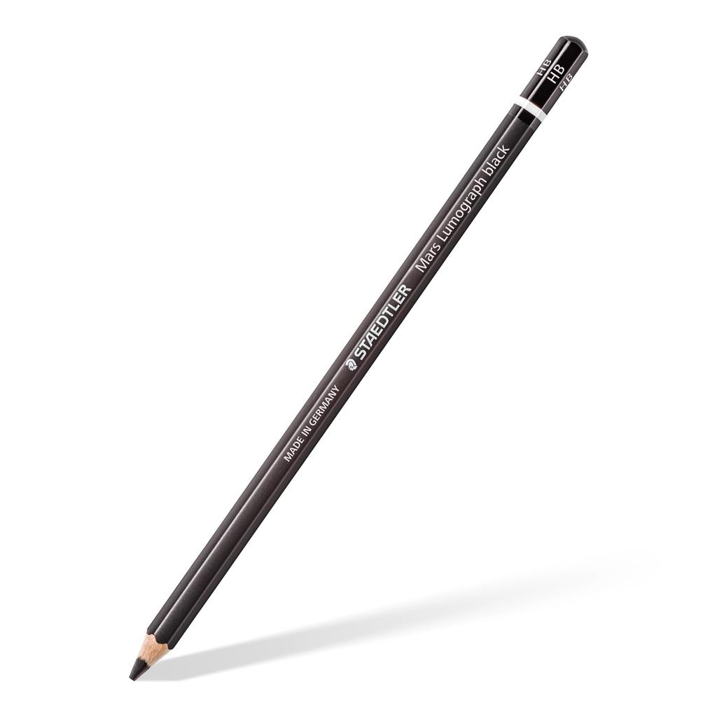 Staedtler Pencil HB Mars Lumograph Black Drawing Drawing Carbon Core 12 Pieces 100B-HB12