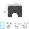 Washroom Toilet Foot Mat U-shaped Floor Mat Waterproof Pad Bathroom Water Absorption Anti-skid Pad