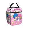 Little Twin Stars Cartoon Insulated Lunch Bags Kiki Lala Meal Container Cooler Bag Lunch Box Tote Work  Travel Food Handbags