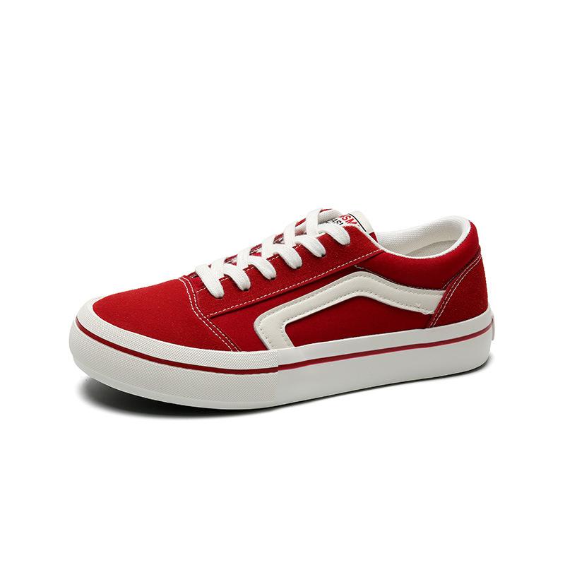 Autumn new retro canvas shoes lace-up sports board shoes men's versatile couple casual shoes breathable shoes clear