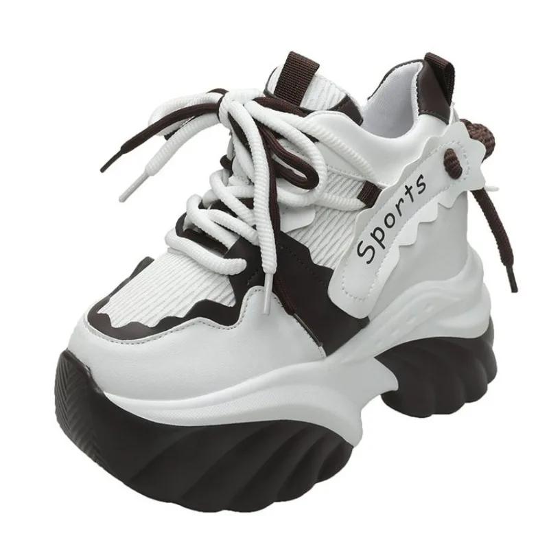 Fashion hot sale 2025 Spring New Women Platform Sneaker Mesh Casual Chunky sneakers Wedges Breathable Height Increasing Shoes for Woman