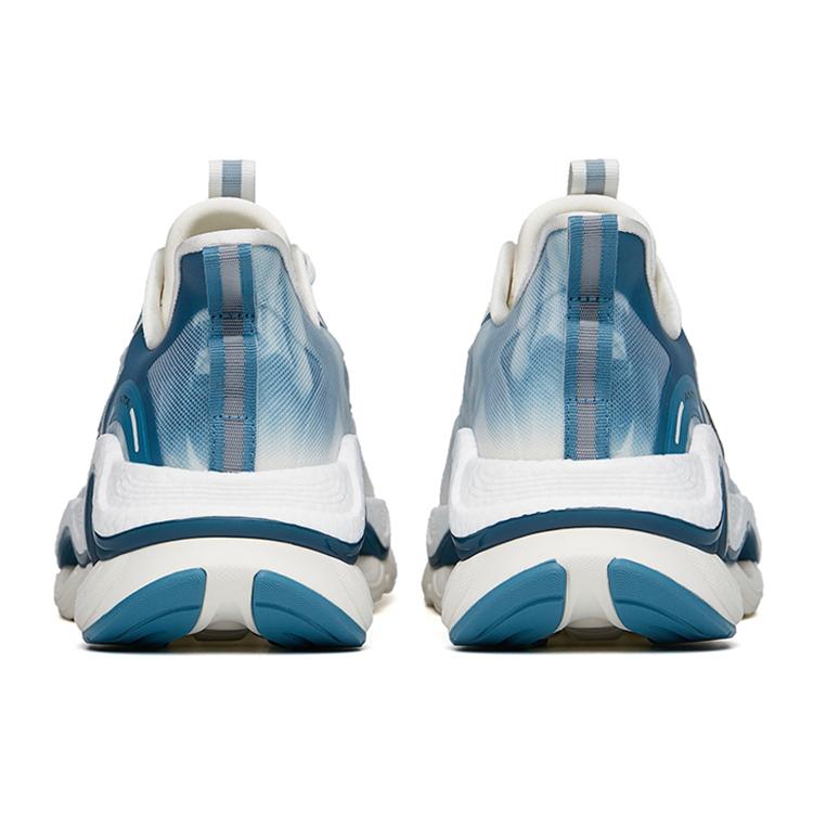 New Anta Running Collection Cushioning Breathable Wear Resistant Slip Resistant Low Top Running Shoes Men's Blue White 112225586-3