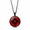 anime merchandise Naruto Sharingan Pendant Necklace Men Women Versatile Circular accessories Sweater Chain toys gifts for kids