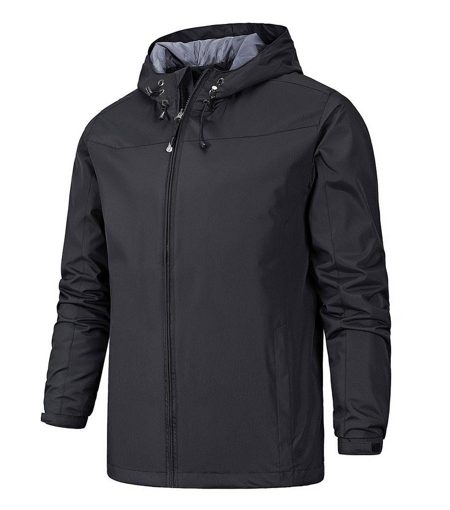 Men's Lightweight Waterproof Windbreaker Jacket - Perfect for Spring/Autumn, Fishing, Hiking, and Outdoor Activities