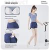 Women's Quick-Dry Summer Yoga & Fitness Two-Piece Set - Casual Sportswear Plus Size Short Sleeve