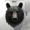 Nordic Style Resin Animal Head Wall Décor: Wolf & Lion