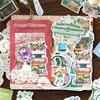 Yan Ji Retro Washi Sticker Pack - Roaming Time Series: 45-Piece Journal Decoration Stickers