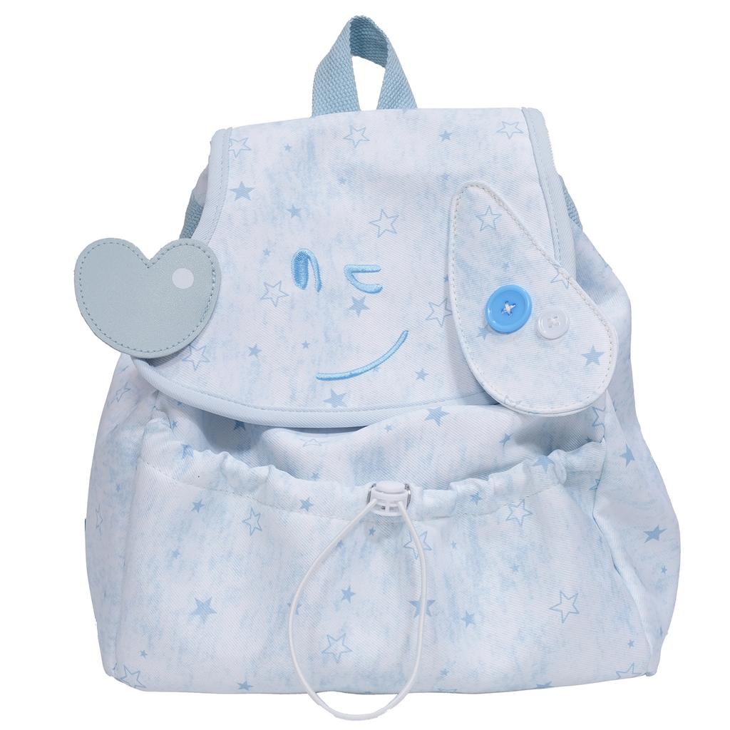 Schoolbag Korean drawstring flip backpack women's new lightweight cute girl travel backpack girls campus commuter schoolbag