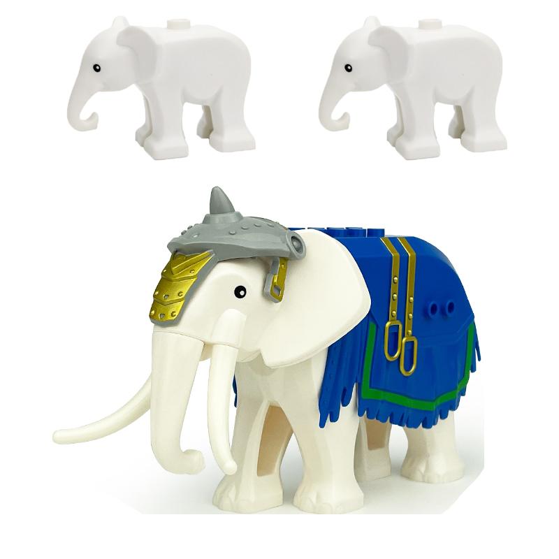 MOC Urban Zoo Model Farm Scene Building Block Accessories Owl Sheep Wolf Pig Flamingo Elephant Camel Children Brick Toy Gift R69