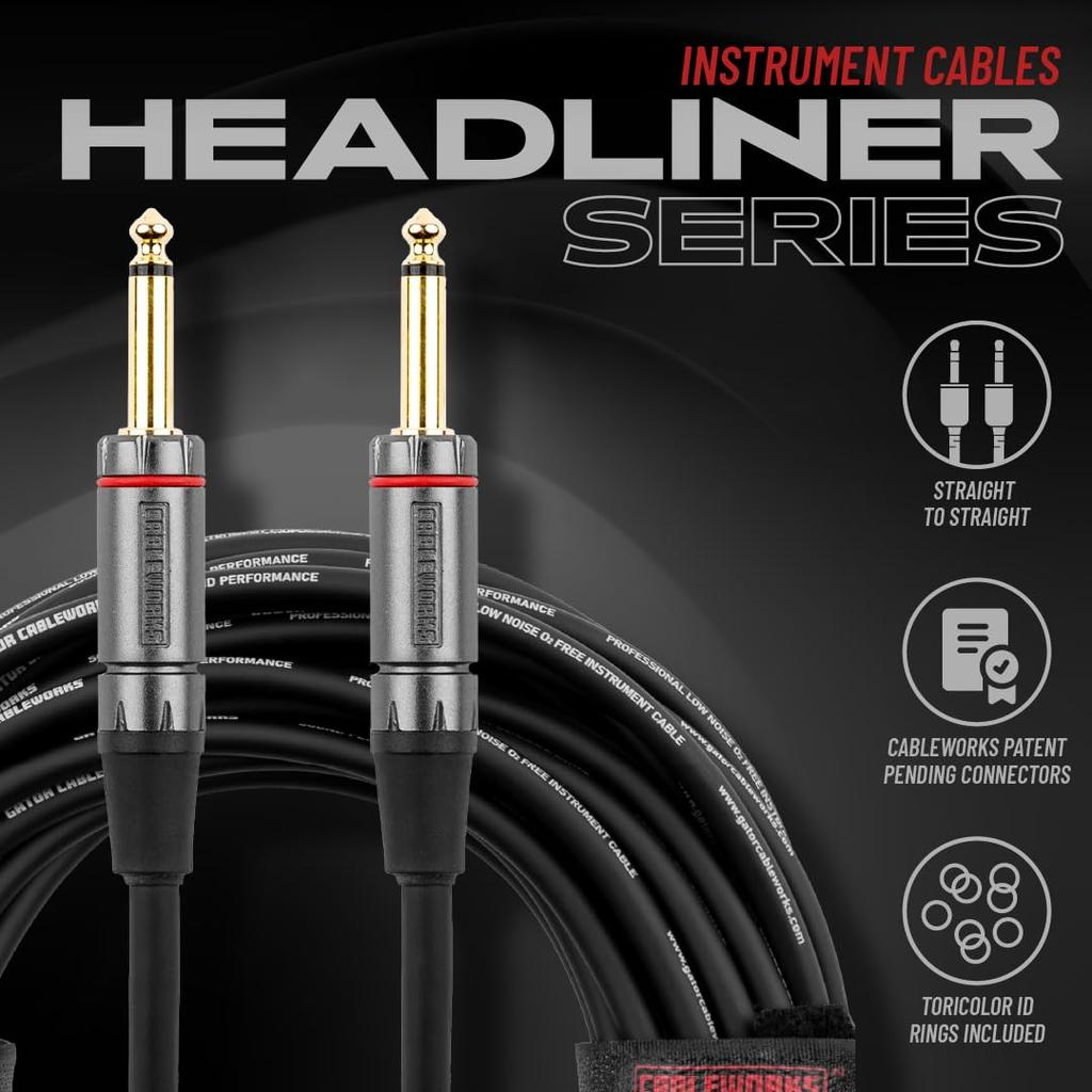 Cableworks Guitar Cable 3ft SS GCWH-INS-03