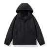 Men's New Spring Trend Jacket Loose Removable Cap Outdoor Hiking Wear Couple Windproof Waterproof Jacket