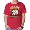 Unisex Crew Neck T-Shirt All Of My Systems Are Nervous Graphic Short Sleeve Casual Tee