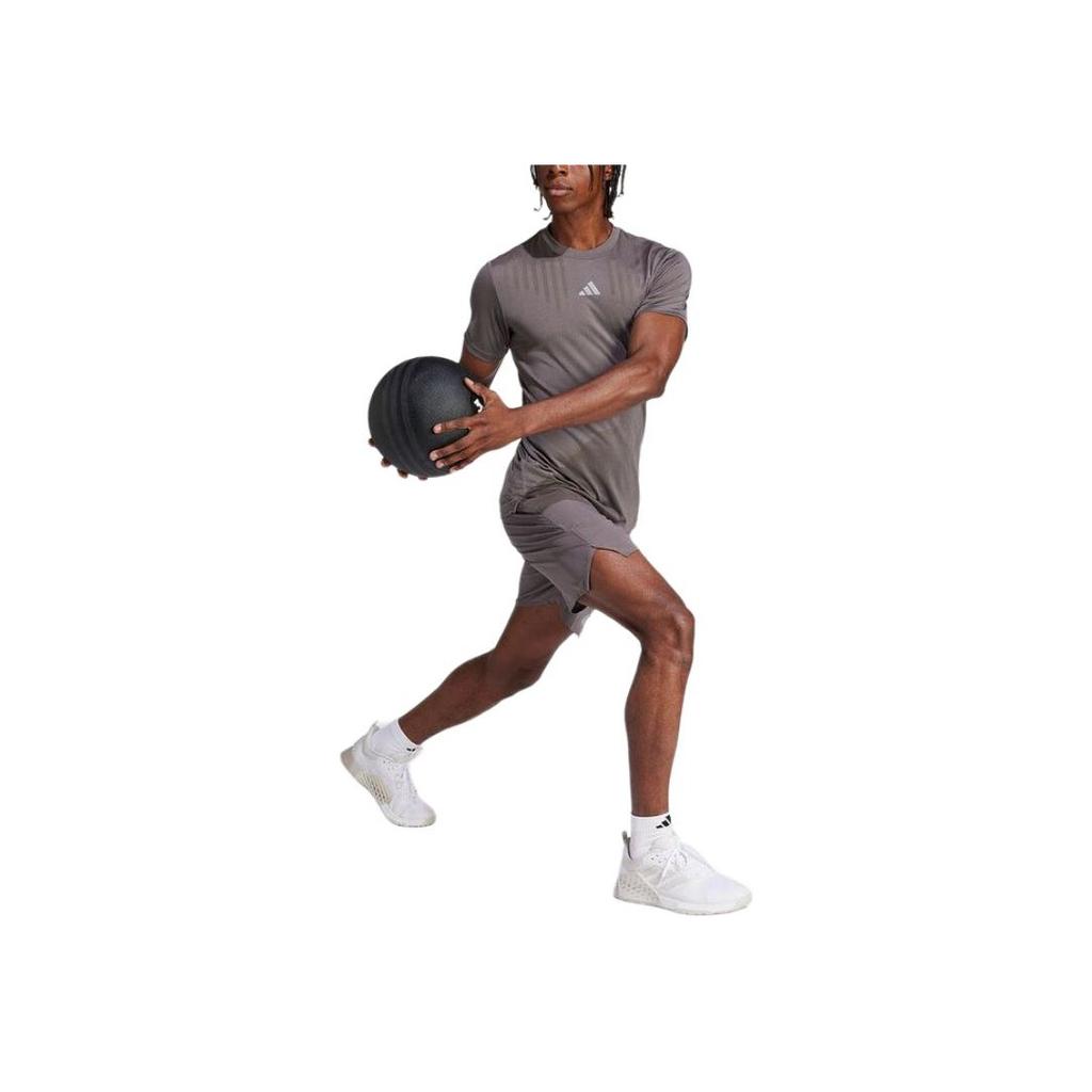 New Adidas T Shirts Men Gray IS3735