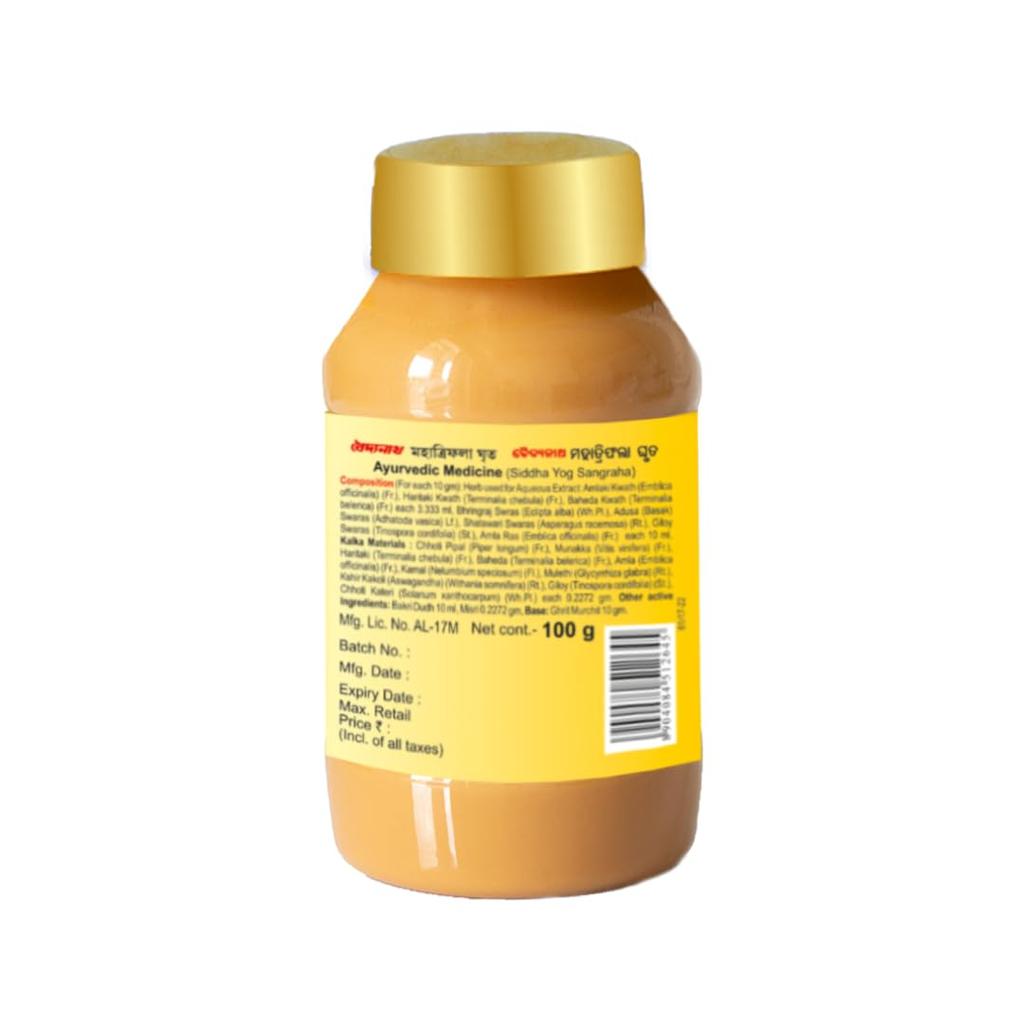 Baidyanath Mahatriphala Ghrita 100g Ayurvedic Eye Care Formula With Triphala Vasak Nilophar For Eye Strain Dryness And Overall Eye Wellness