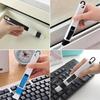 2 Pcs Window Slot Brush Groove Cleaning Brush Two-piece Crevice Brush Keyboard Brush with Dustpan Cleaning Brush