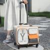 Borsa da Viaggio Portatile per Animali Domestici per Gatti e Cani Piccoli con Manico a Trolley Design Anti-Stress Elevata Estetica Zaino per Gatti per