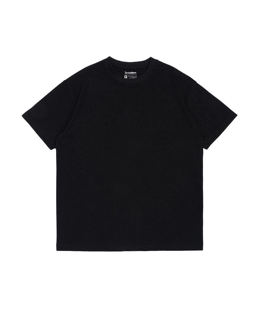Leukeoseuteom The Essential Cotton Fill Short Sleeve Tee (Black)