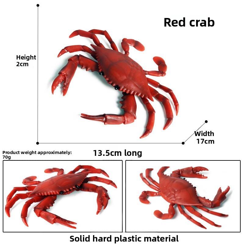 Realistic Crab Marine Animal Figurine Plastic Toy For Kids Gifts Educational