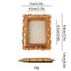 Victoria-Style Retro Resin Photo Frame Ornament - Light Luxury Badge Display Stand for Photo Props