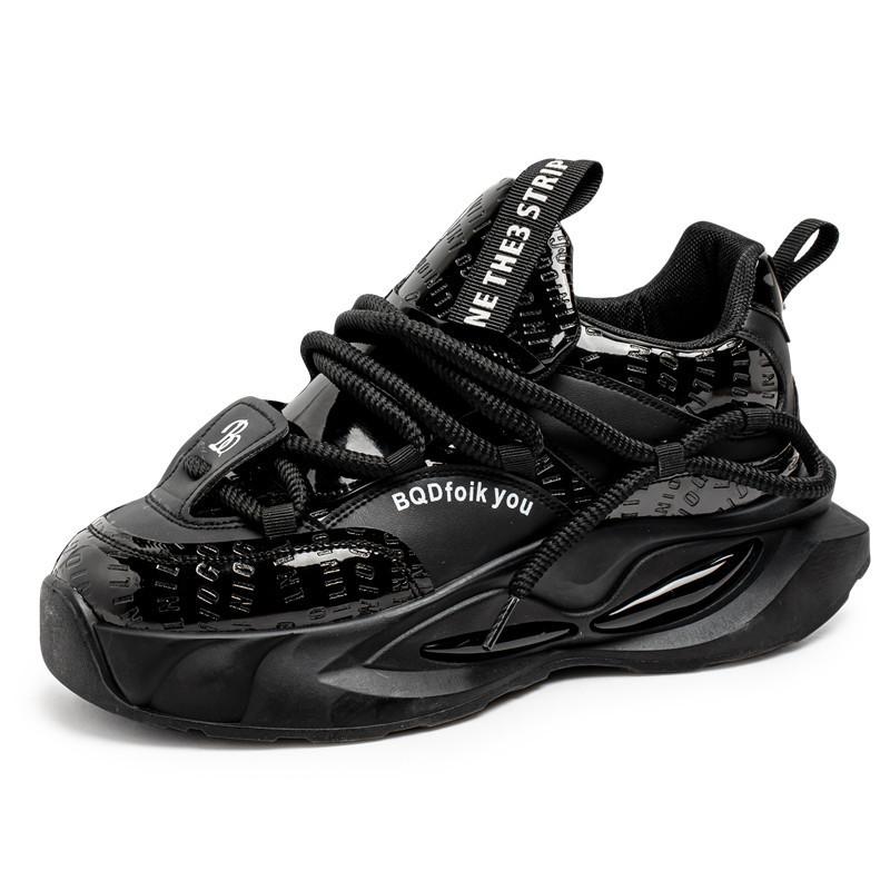 

Четырехсезонные кожаные кроссовки на толстой подошве в стиле «папа», низкие, для активного отдыха, рабочие, нишевые модели 44