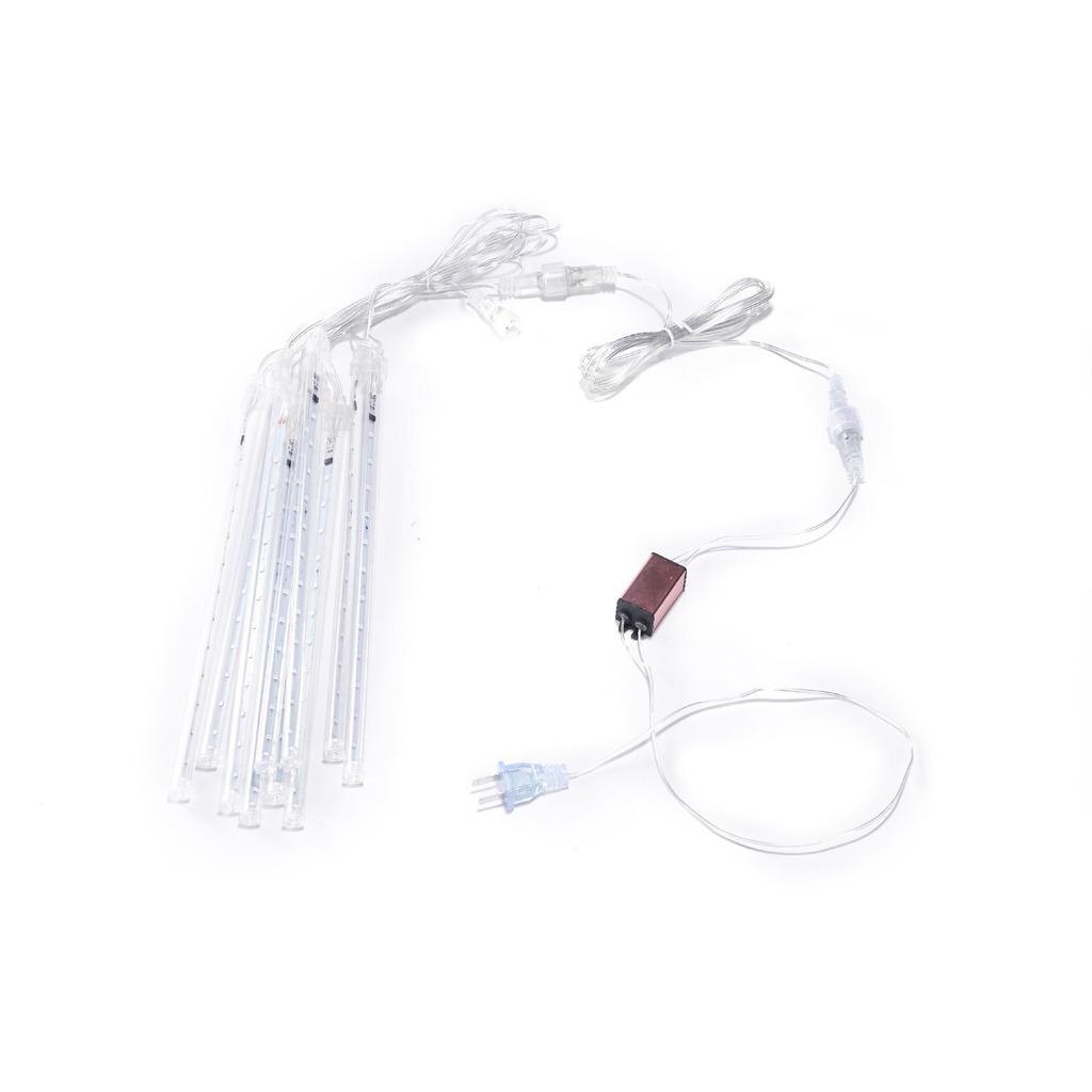 Cross-border Solar LED Meteor Shower Lights - Waterproof Outdoor Tree Decorations for Festivals, Colored Hanging Lights.