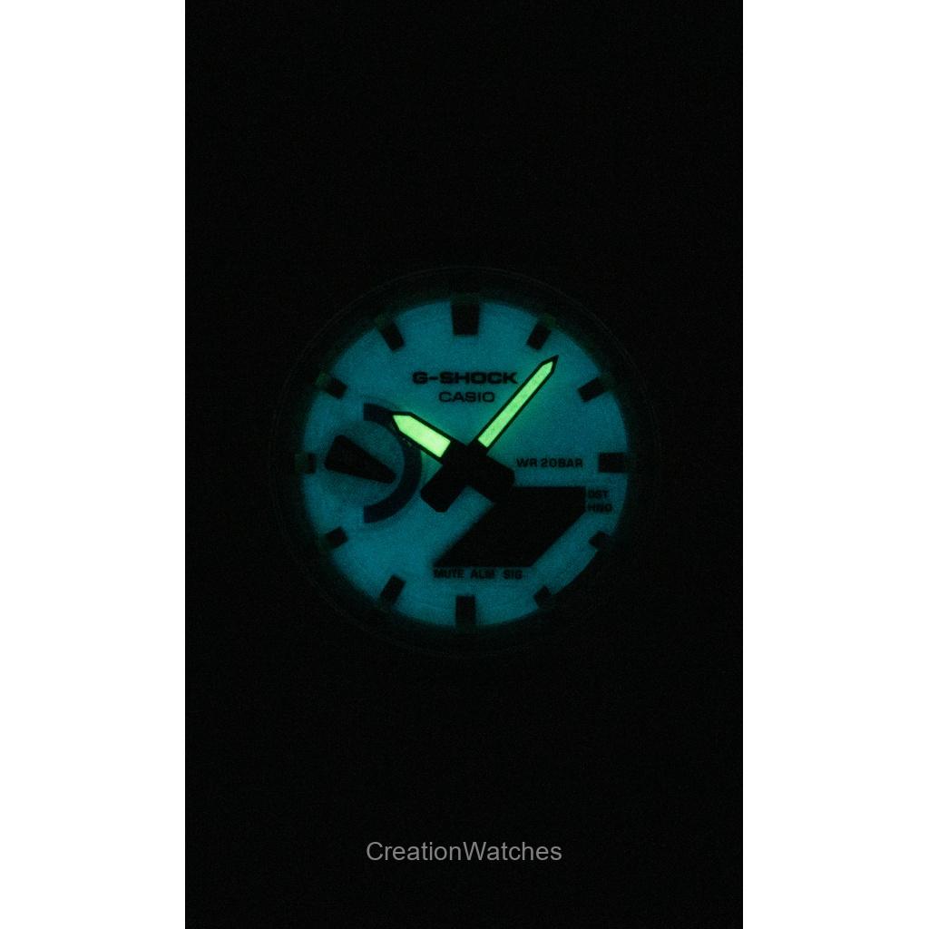 Casio G-Shock Analog Digital Resin Strap White Dial Quartz GA-2100HDS-7A 200M Men's Watch