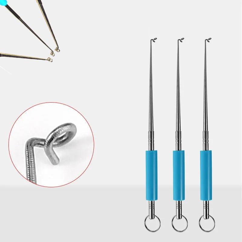 2pcs Stainless Steel Easy Fish Hook Remover Safety Fishing Hook Extractor Detacher Rapid Decoupling Device Fishing Tools Equipment