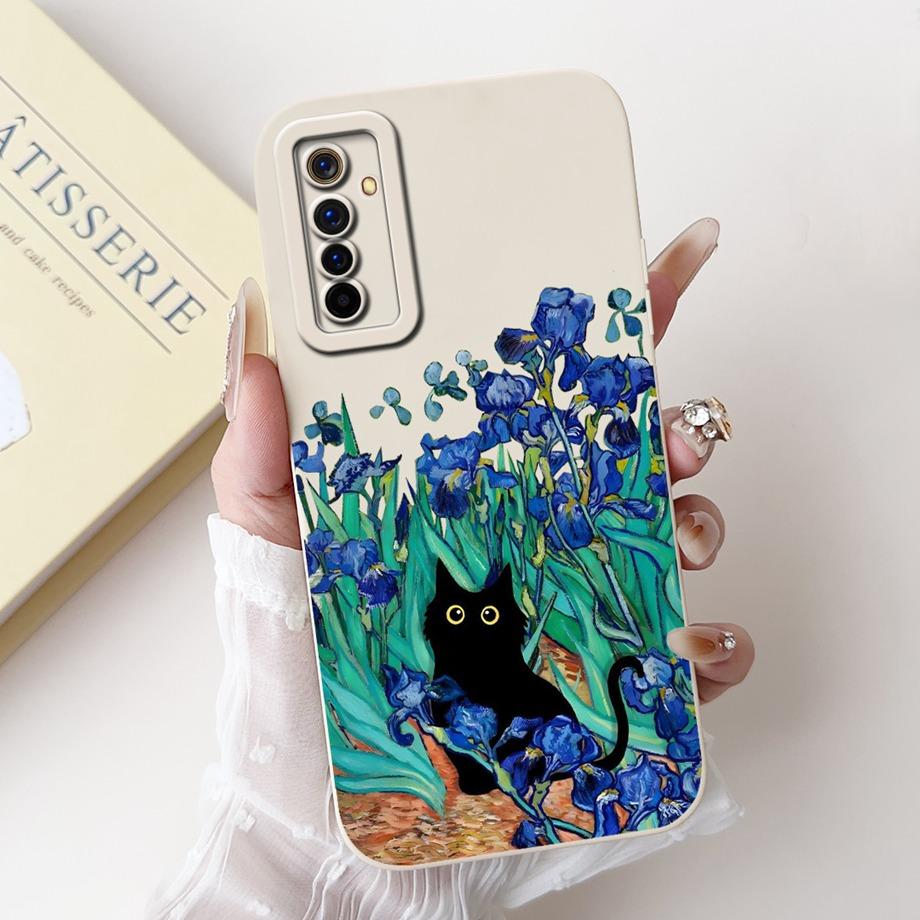 Coole Zachte Siliconen Hoesje Voor Realme 6 Pro / Realme6 Telefoonhoesje Vloeibare Siliconen Cover Voor RMX2001 RMX2061 RMX2063 Konijn Panda