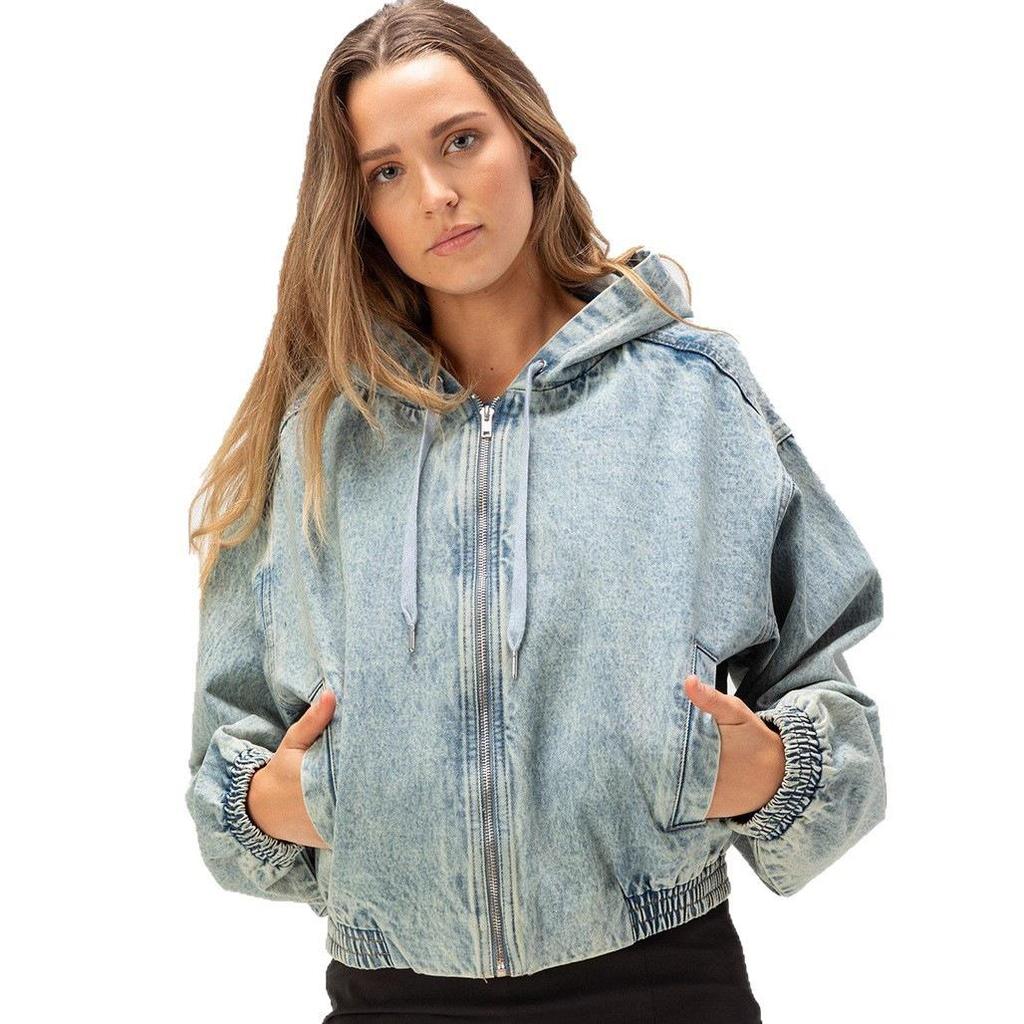 2025 Herbst Damen Kapuzen-Jeansjacke im urbanen Stil - Lockere Passform
