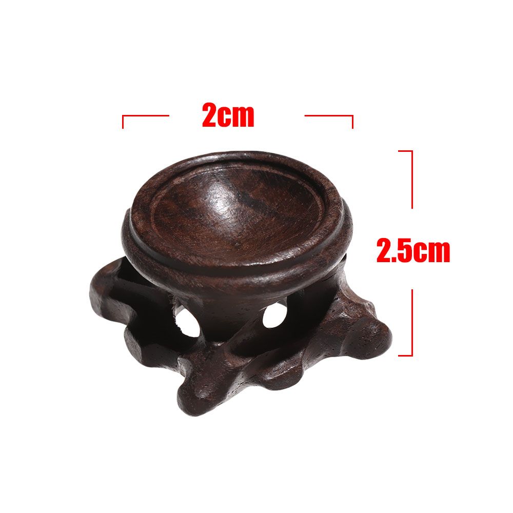 Wood Display Stand Base for Crystal Ball Sphere Globe Stone Decoration Crafts Figurines Miniatures Crystal Ball Holder Bracket