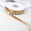 10m Leaves/Star/Heart Glitter Lace Sewing Trim Ribbon for Gift Wrapping Christmas Tree Decor DIY Craft Supply Ornament Material