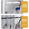 1pc Multifunctional Punch Free 4-Claw Rotating Plastic Hook, Rotation Coat Hanger, Belt Organizer, Scarf Storage Rack